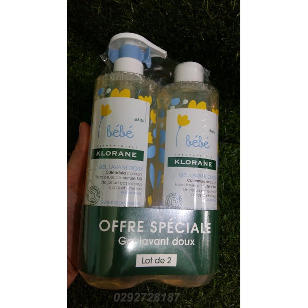 GEL TẮM GỘI KLORANE BEBE 500ML