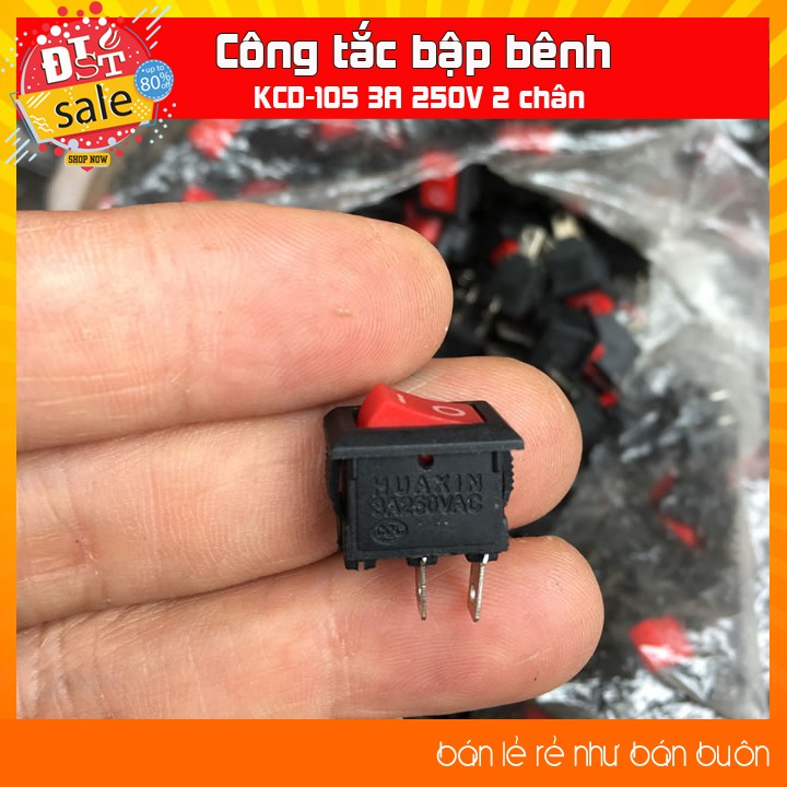 Công tắc bập bênh KCD-105 3A 250V 2 chân