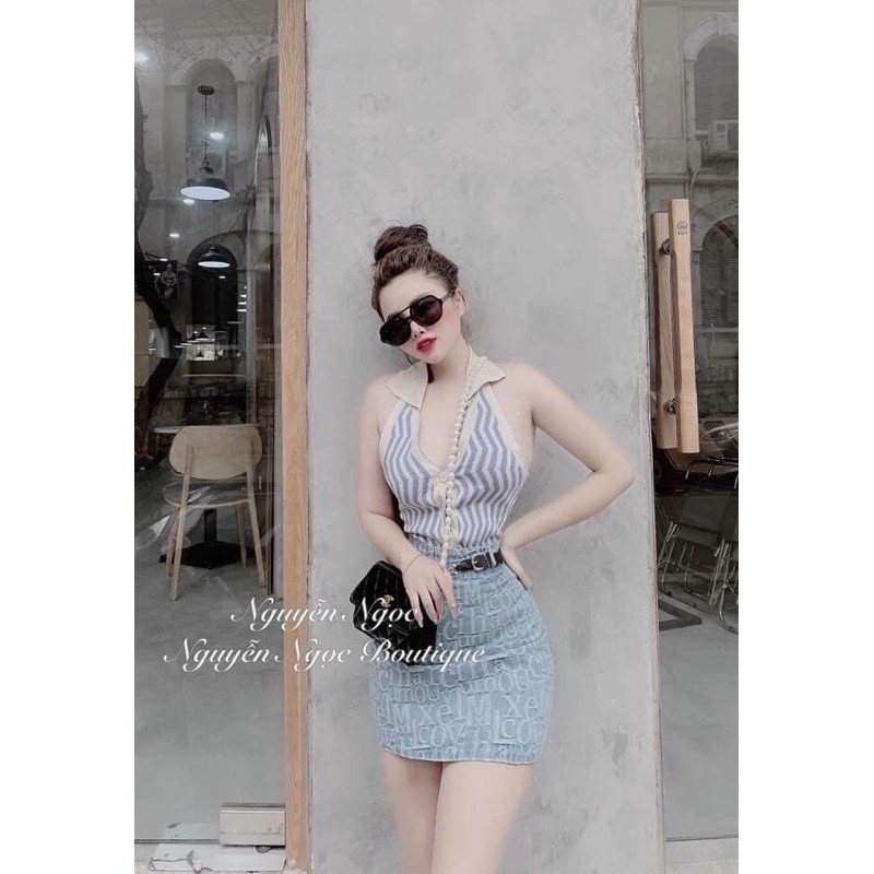 Áo len yếm siêu hot