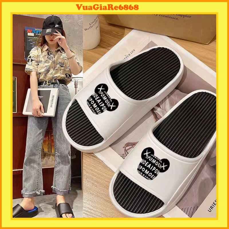 Dép quai ngang Unisex IPO cao cấp đế cao 5cm  họa tiết 3D siêu đẹp ,  siêu bền  ,siêu nhẹ ,không ngấm nước  mã KA18