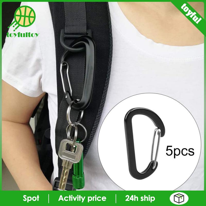 Set 5 Móc Khóa Chữ D Chống Gỉ Sét Chuyên Dụng Cho Câu Cá