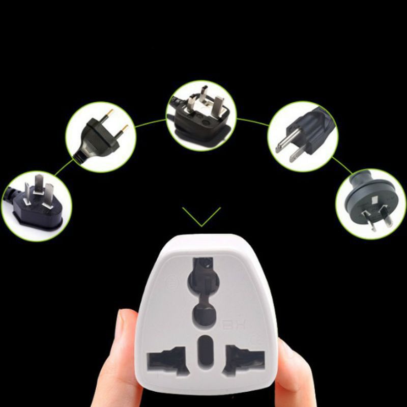 Ổ chuyển đổi phích cắm 3 chân sang 2 chân hàng cao cấp chịu nhiệt