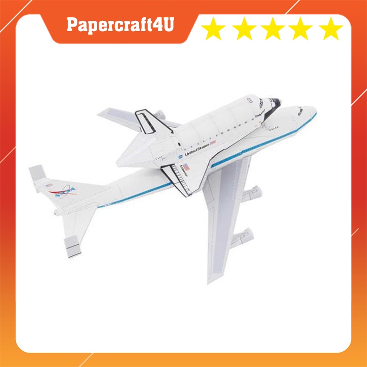 Mô hình giấy Tàu Vũ trụ không gian Shuttle Carrier Aircraft