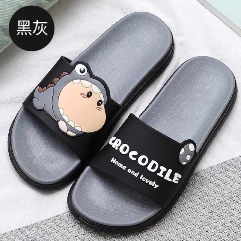 Dép Quai Ngang CROCODILE Unisex Cao Su Siêu mềm