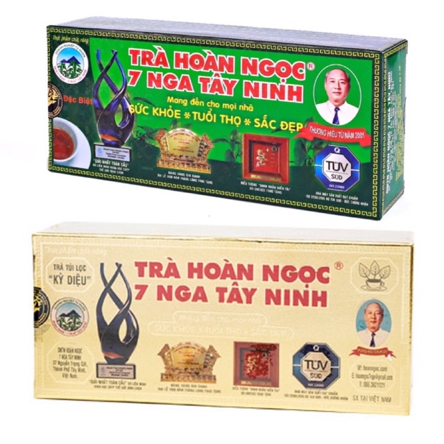 Trà (chè) hoàn ngọc 7 nga tây ninh xanh vàng