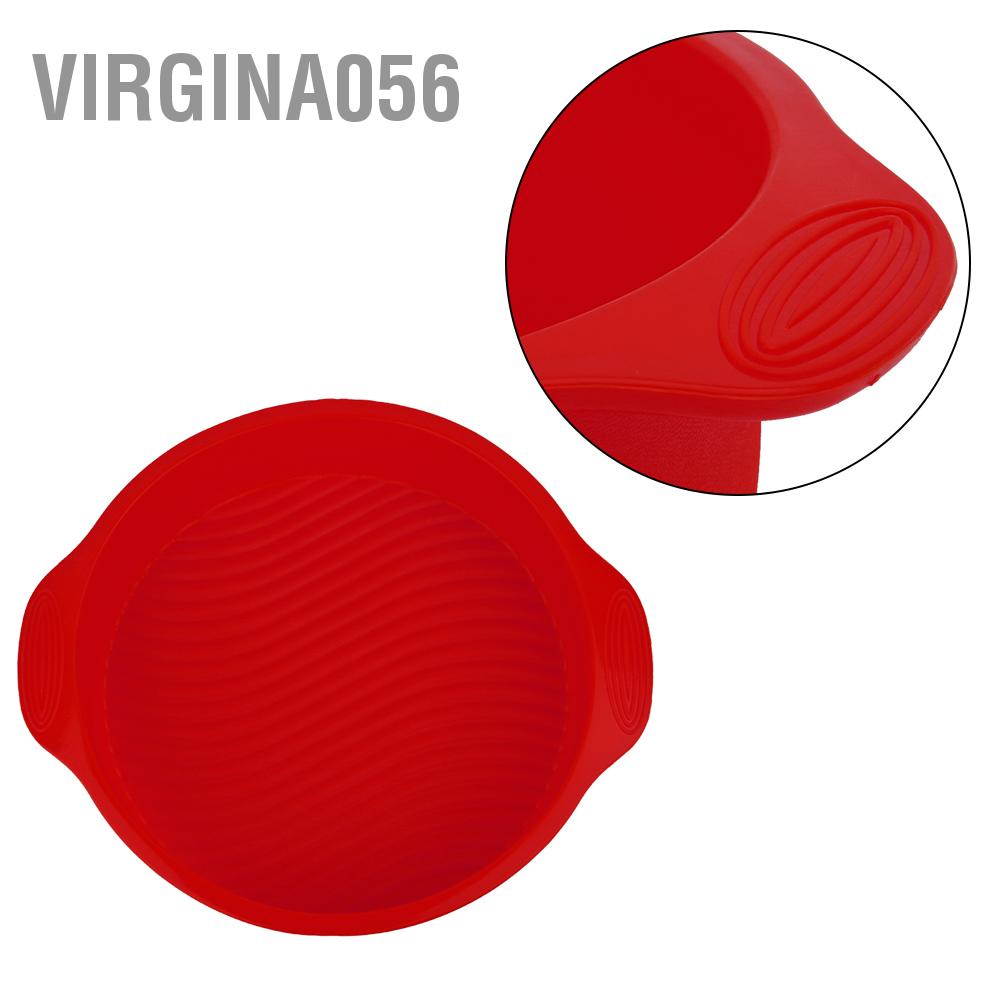 Virgina056 11.42inch Round Shape 3D Silicone Baking Cake Mold DIY Pan Tray