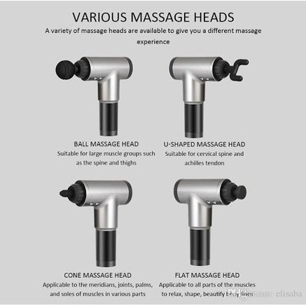 Máy Massage bụng bằng tay  Freeship  Máy Massage toàn thân GUN KH-320 4 đầu đa năng