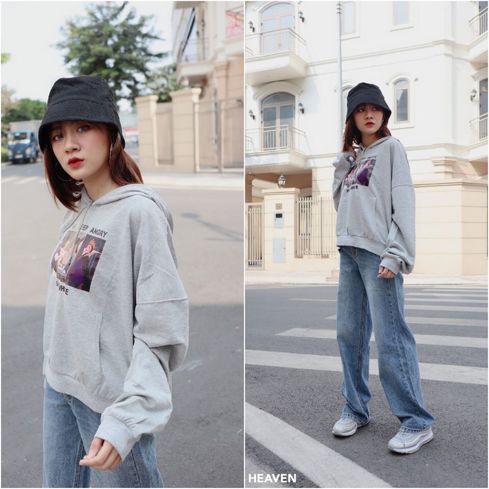 Quần Dài Ống Rộng Dài 105cm Lưng Cao Qua Rốn - Rách 1 Sườn -Jeans Size Đại