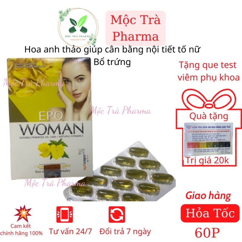 [Chính Hãng]Tinh dầu hoa anh thảo EPO WOMAN-Hỗ trợ làm đẹp da,giảm mụn,mờ thâm, cân bằng nội tiết tố