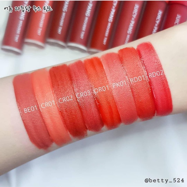 Giá gom sale - Son Apieu Juicy Pang Mousse Tint