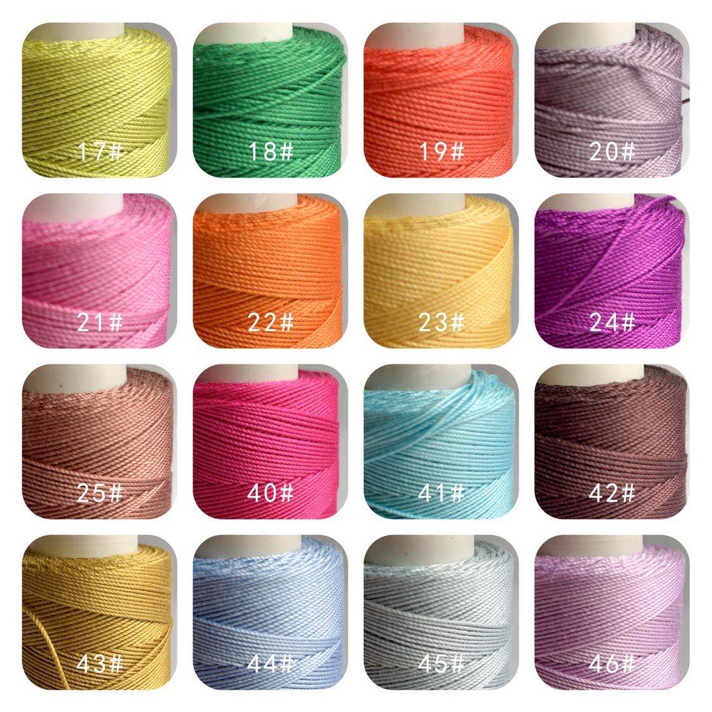 Sợi Cotton Tri 0.9mm - Tri Circle Bảng Màu Vàng Móc Búp Bê - ada.crafts