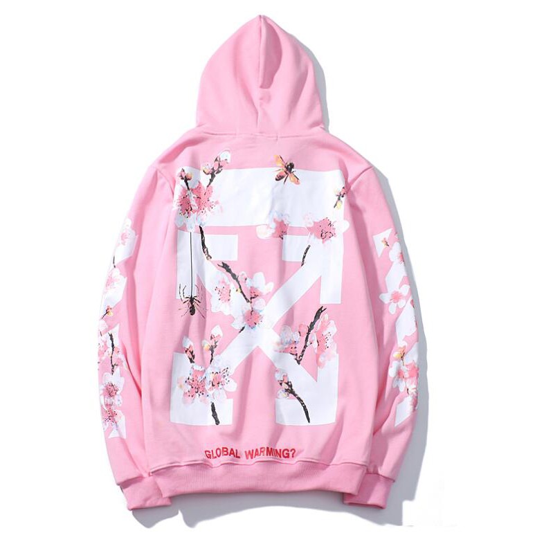 OFF-WHITE Áo Hoodie Off White In Chữ Thời Trang Cao Cấp