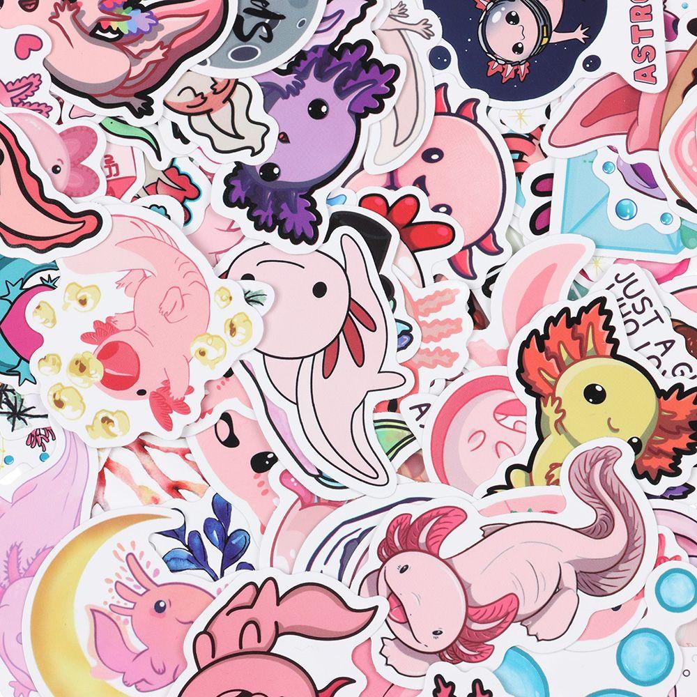 PISTA Set 100 Miếng Dán Trang Trí Sổ Tay / Laptop Họa Tiết Hoạt Hình Dễ Thương DIY