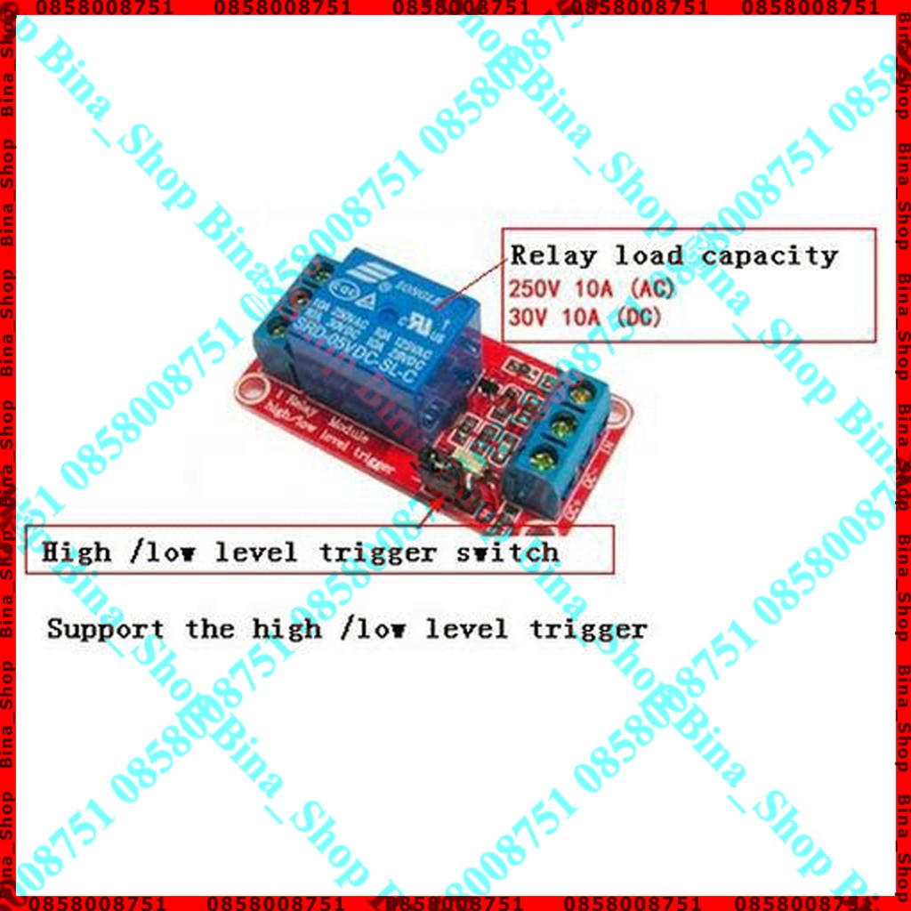Module Relay 1 kênh DC 5V/12V/24V