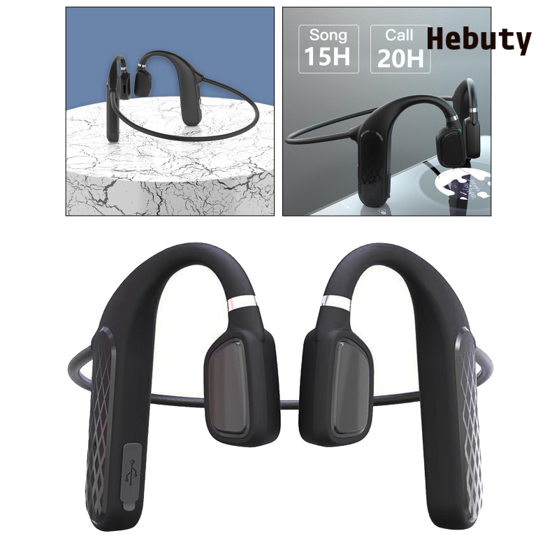 [Home & Living]Waterproof Wireless Bluetooth Running Bone Conduction Headphone with Mic