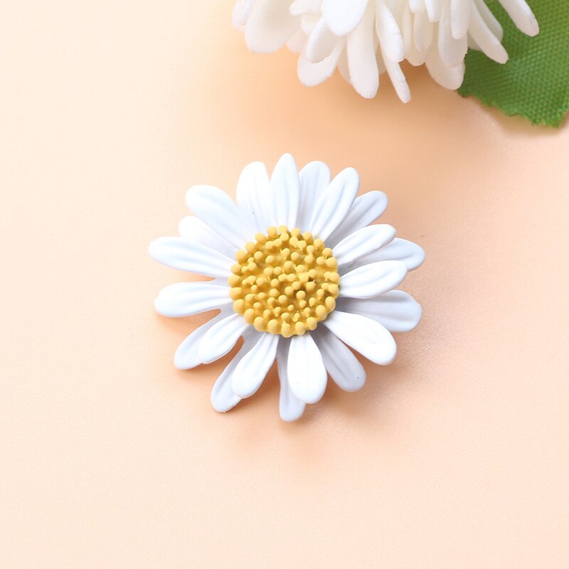 Ghim Cài Áo Kim Loại Hình Hoa Cúc Phong Cách Vintage Thời Trang