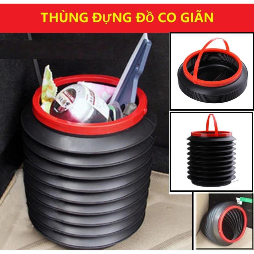 Hot!! Thùng để đồ, để rác co giãn trên ô tô (Dung tích 4 lít)