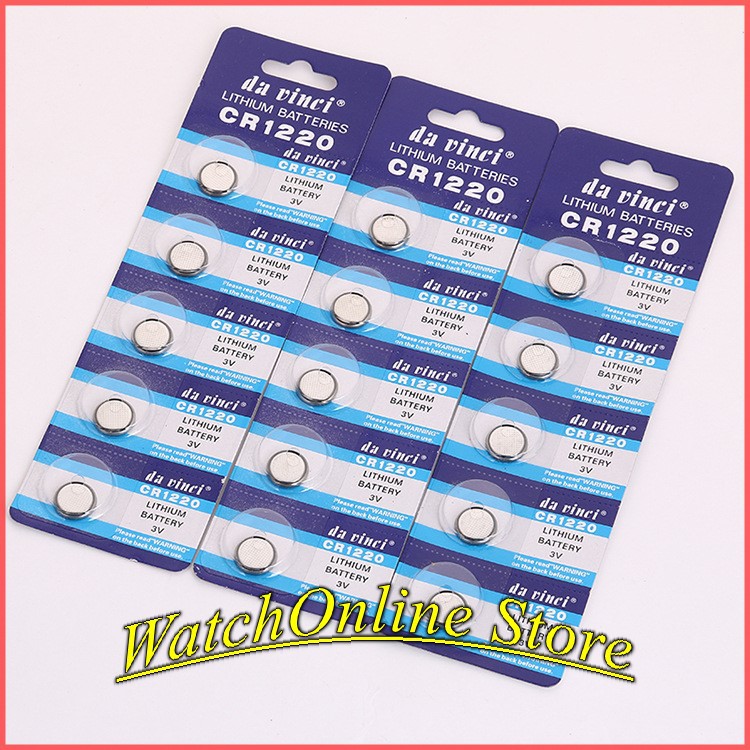 [Nhận sỉ] Pin cúc áo Cr1220 - Vỉ 5viên
