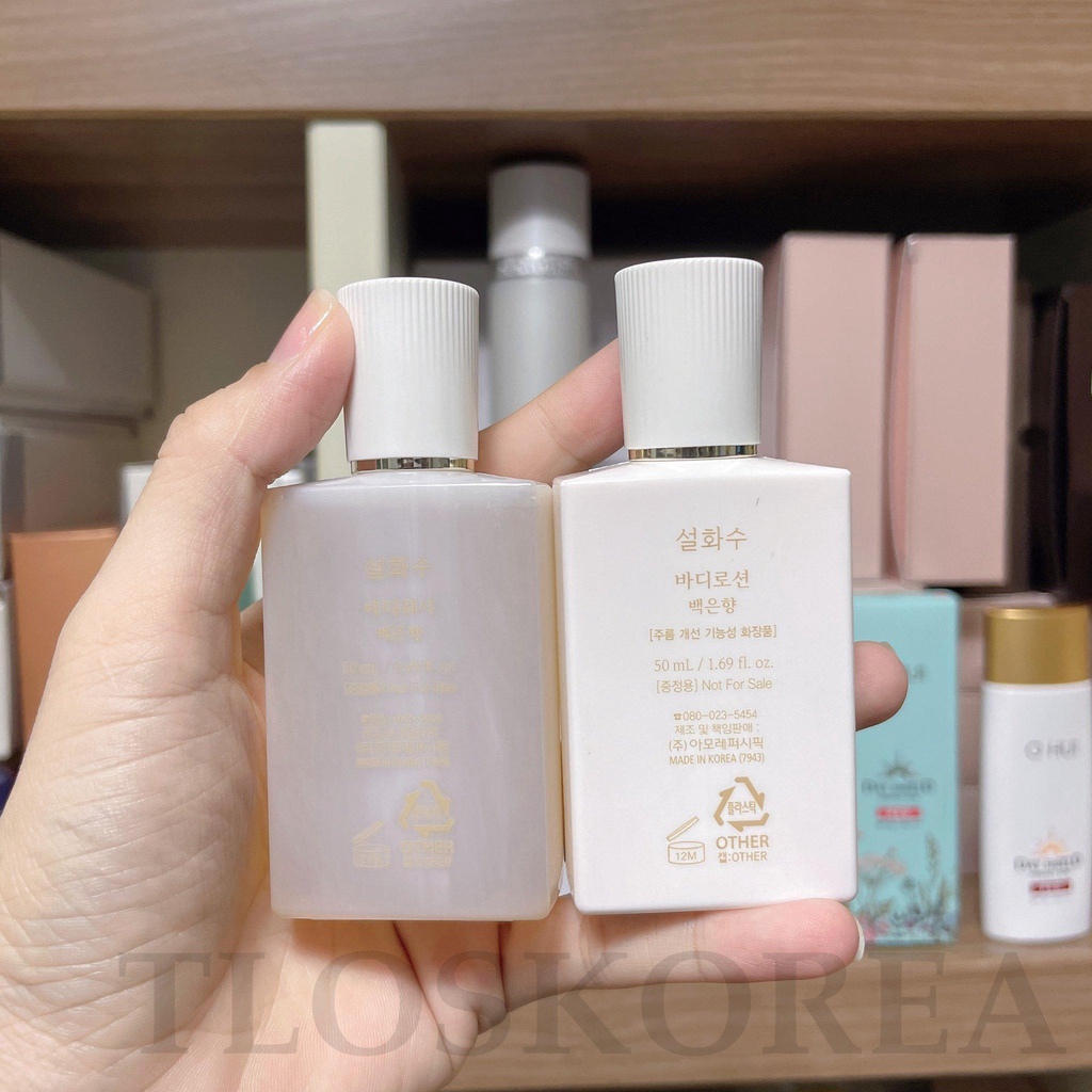 [Sulwhasoo] Sữa Tắm Và Dưỡng Thể Body Wash/ Body Lotion White Breath 50Ml