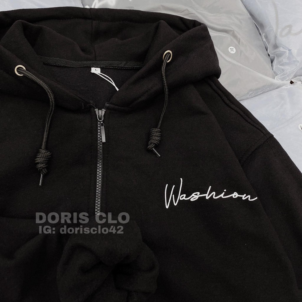 Áo Hoodie kéo khoá Washion | BigBuy360 - bigbuy360.vn