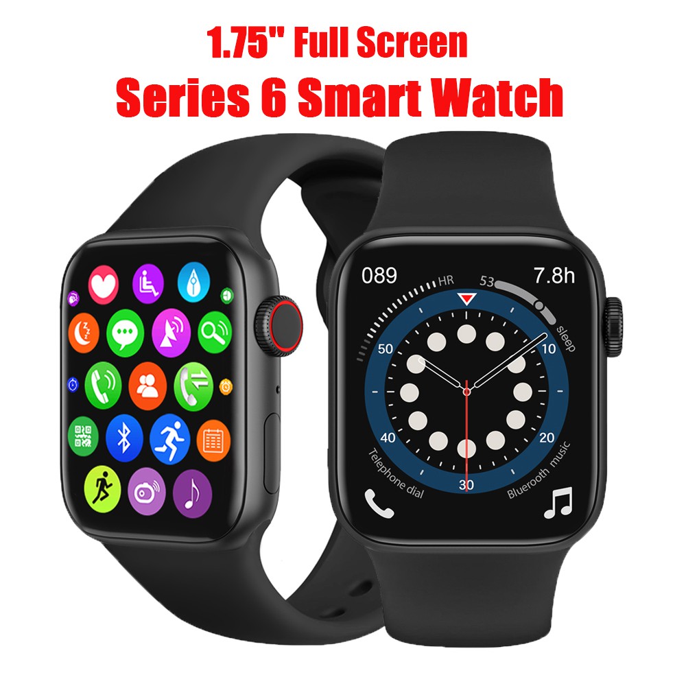 W27 Đồng hồ thông minh 1.75 Inch Series 6 Toàn màn hình cảm ứng Bluetooth Call GPS Music Iwo 15 Smart Watch FK78 W26 HW12 W34 T500