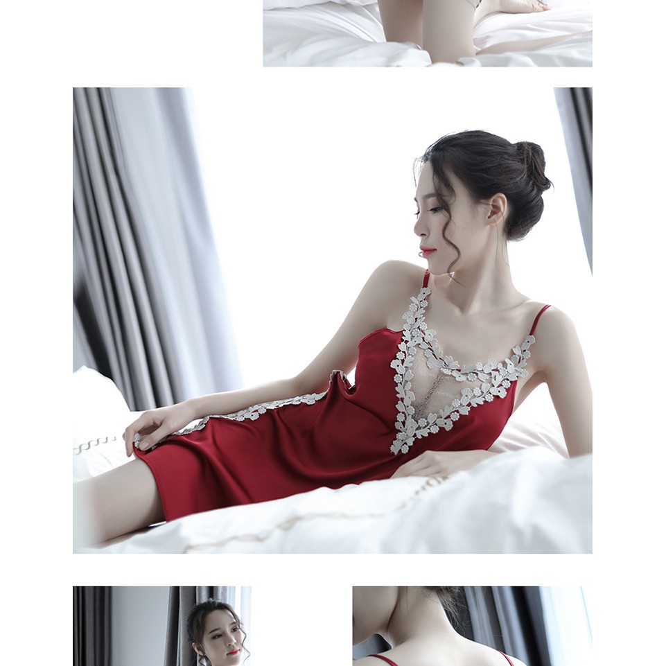 Váy pha ren viền hoa gợi cảm 159000