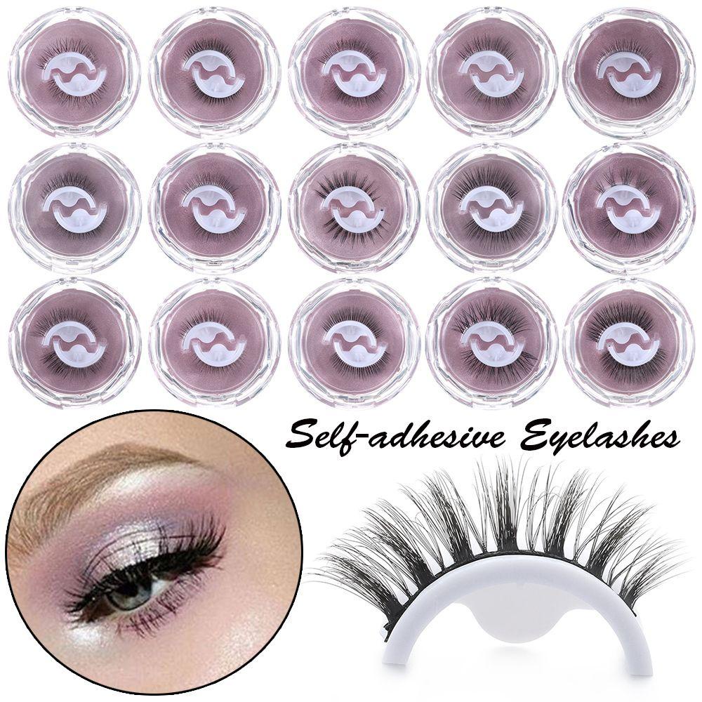 1 Cặp Lông Mi Giả Dày Tự Dính Không Cần Keo Có Thể Tái Sử Dụng