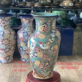 Bình Hoa Gốm Sứ Mai Điểu cao cấp.
