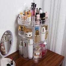 KỆ ĐỰNG MỸ PHẨM TRỤ XOAY 360 ĐỘ