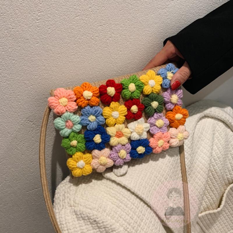 Túi Đeo Vai Nữ Cỡ Lớn Họa Tiết Hoa Thời Trang Xinh Xắn