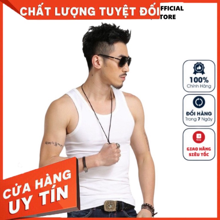 Áo Ba Lỗ Nam Aristino Thun 3 Lỗ Trắng Trơn Lót trong Sơ Mi 100% Cotton Mềm Mịn Co Giãn Siêu Thấm Mồ Hôi Áo Tank top AC21