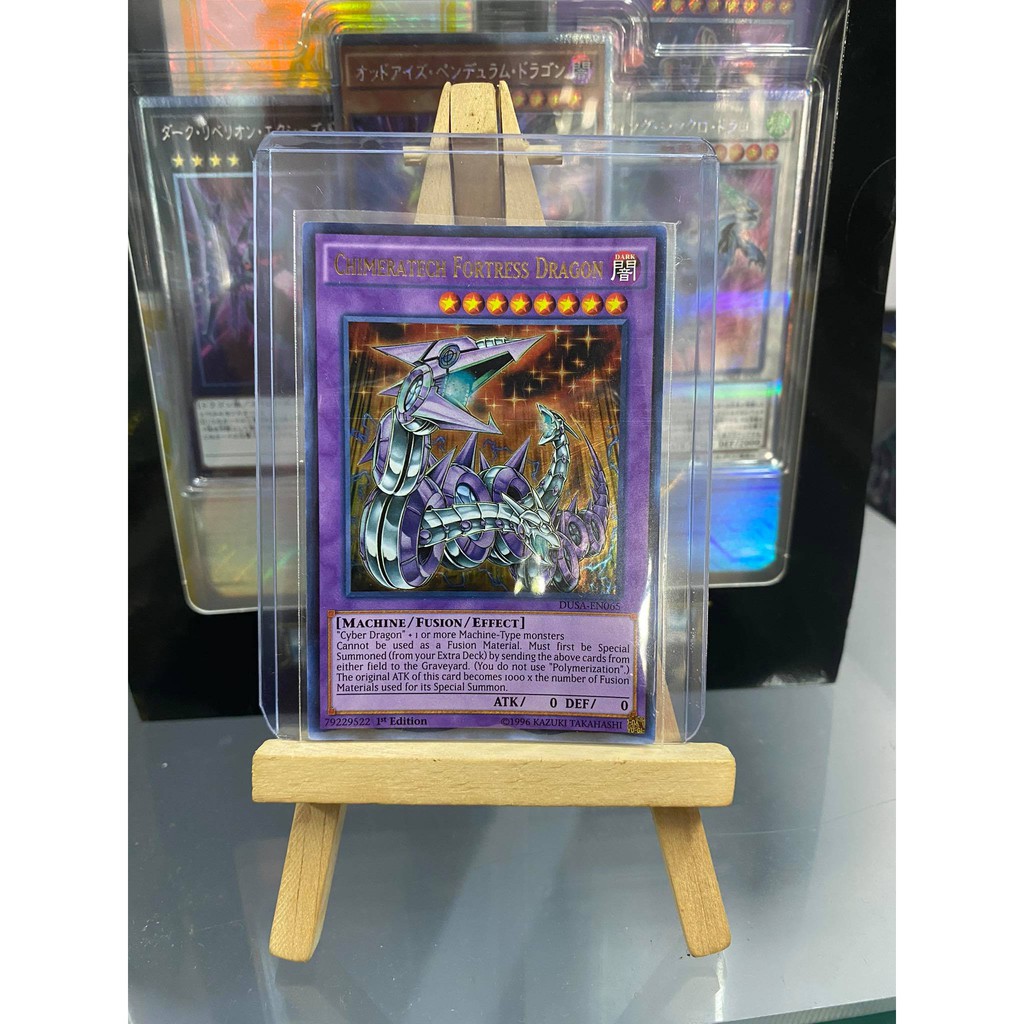 [ Dưa Hấu Yugioh ] Lá bài thẻ bài Chimeratech Fortress Dragon - Ultra Rare - Tặng bọc bài nhựa bảo quản