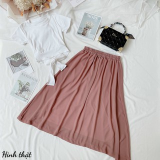 Sét Bộ Áo Cột Eo & Chân Váy Siêu Cute