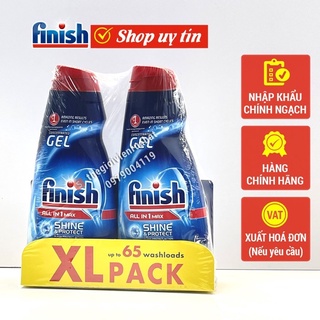 Gel rửa bát finish all in one max 650ml nhập khẩu châu âu- đức