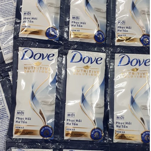 6 DÂY KEM  xả Dove Phục hồi hư tổn gói 6g (dây 12 gói)