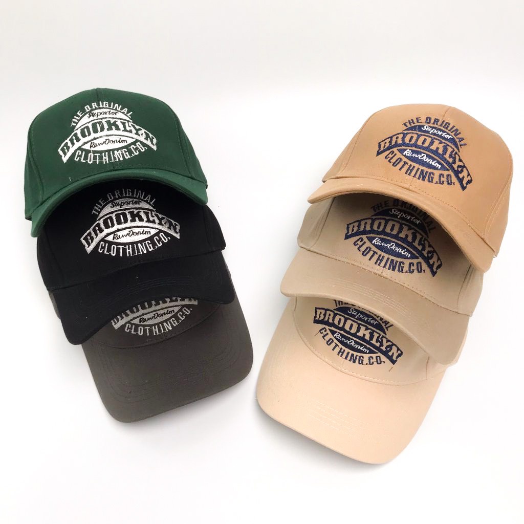 Mũ Lưỡi Trai Nón Kết Nhung Cao Cấp Thêu Chữ Brooklyn 470 Phong Cách Ulzzang Form Unisex Nam Nữ - Hazo