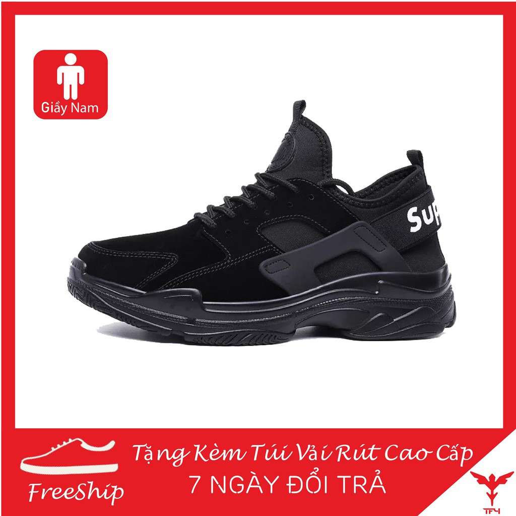 RẺ VÔ ĐỊCH - Giầy Sneaker Nam chạy bộ+Túi đựng giầy vải rút cao cấp