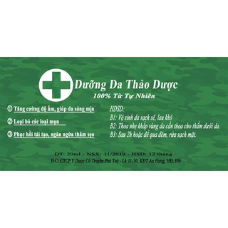 Dưỡng Da thảo dược 100% tự nhiên