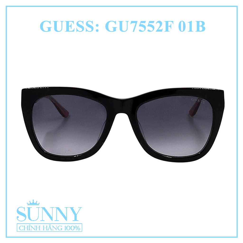 Kính mát thời trang Guess GU7552F nhiều màu chính hãng, thiết kế dễ đeo bảo vệ mắt