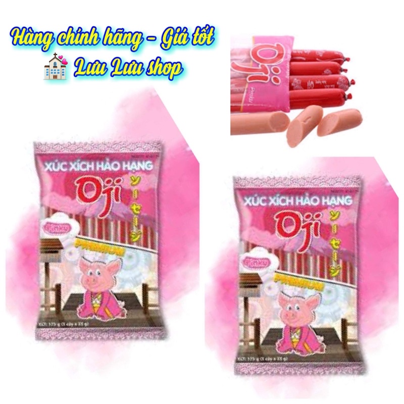 Xúc xích heo tiệt trùng hảo hạng Pinku Oji gói 175g