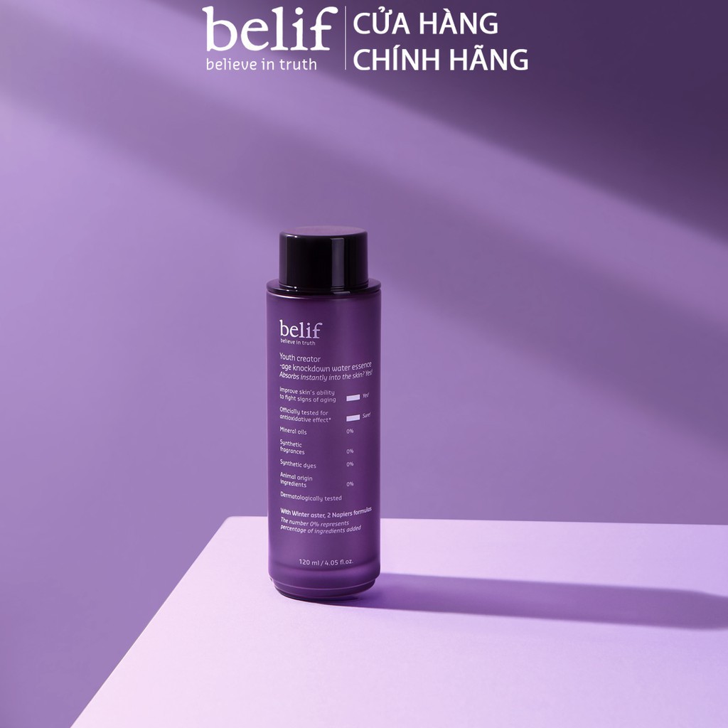 [HB Gift] Nước dưỡng chống lão hóa củng cố độ đàn hồi belif Age Knockdown Water Essence 10ml Gimmick