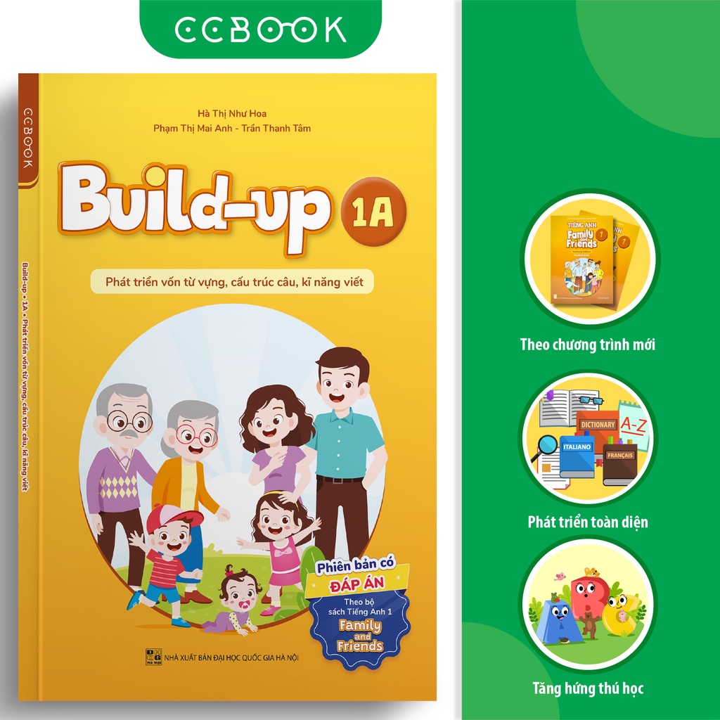 Sách tiếng Anh lớp 1 - Build-up 1A (theo bộ Family and Friends) - Phát triển vốn từ vựng, kĩ năng viết - Có đáp án