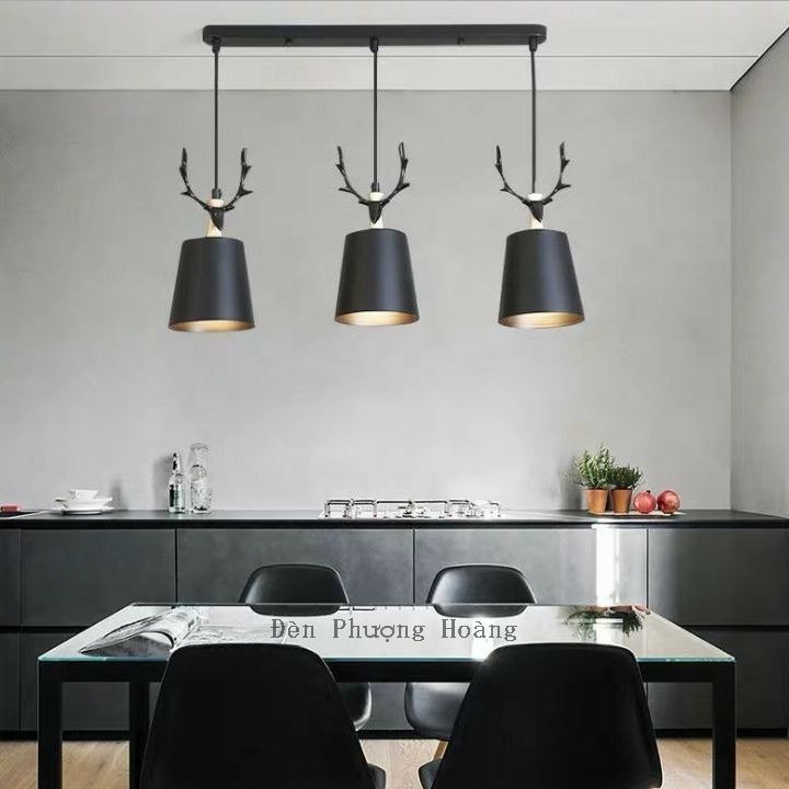 Đèn Thả Bàn Ăn Ba Chú Hươu Nghộ Nghĩnh (Tặng kèm bóng LED 5W)