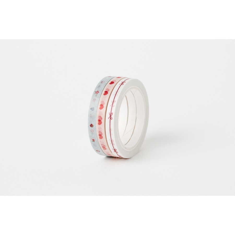 Set 3 Cuộn Băng Keo Trang Trí ARTBOX Hàn Quốc 5mm Họa Tiết Nhỏ Xinh