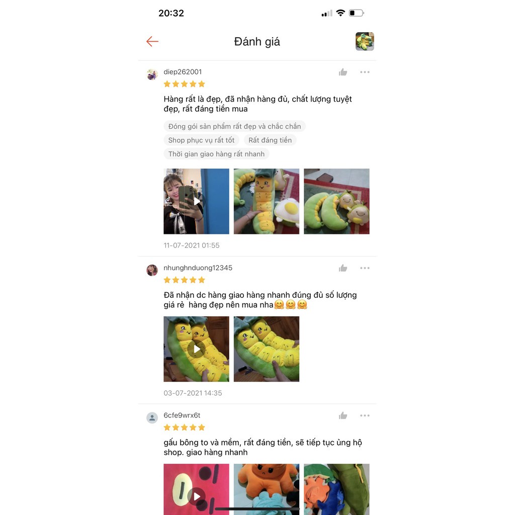 Gấu Bông Sâu Lá Size 45Cm Siêu Xinh Hàng Xuất Siêu Thị Cao Cấp