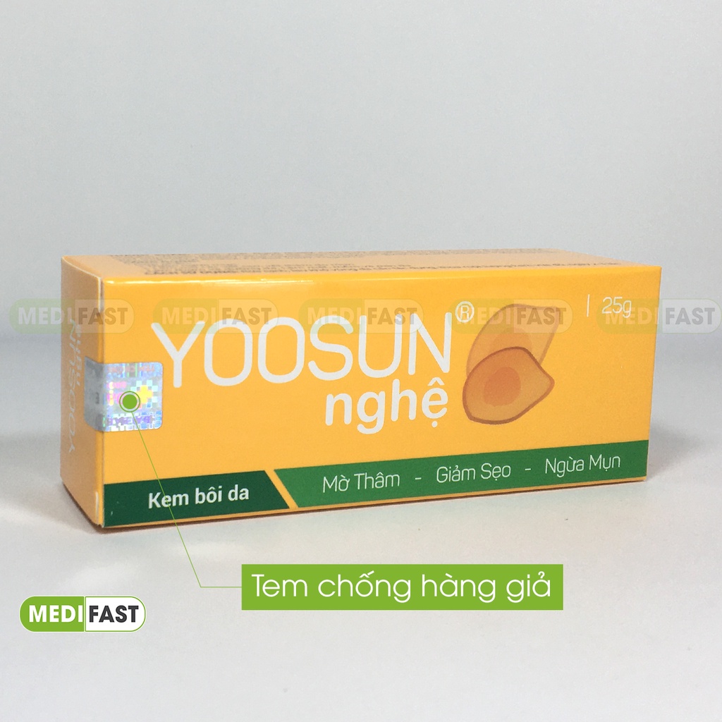 Yoosun Kem nghệ Tuýp 25g - ngăn ngừa mụn, ngăn ngừa thâm sẹo từ tinh chất nghệ