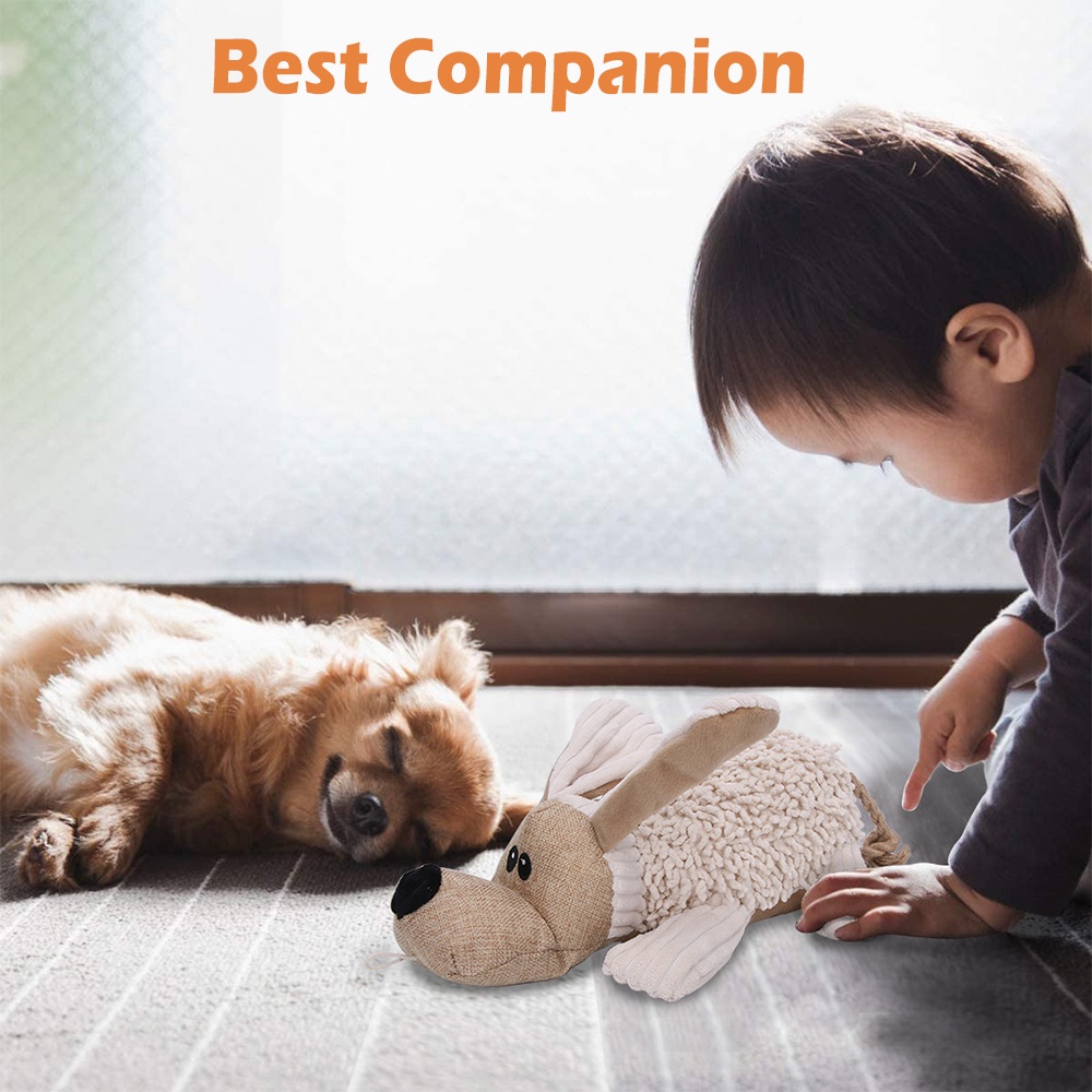 Đồ chơi chút chít nhồi bông thiết kế động vật hoạt hình cho cún cưng