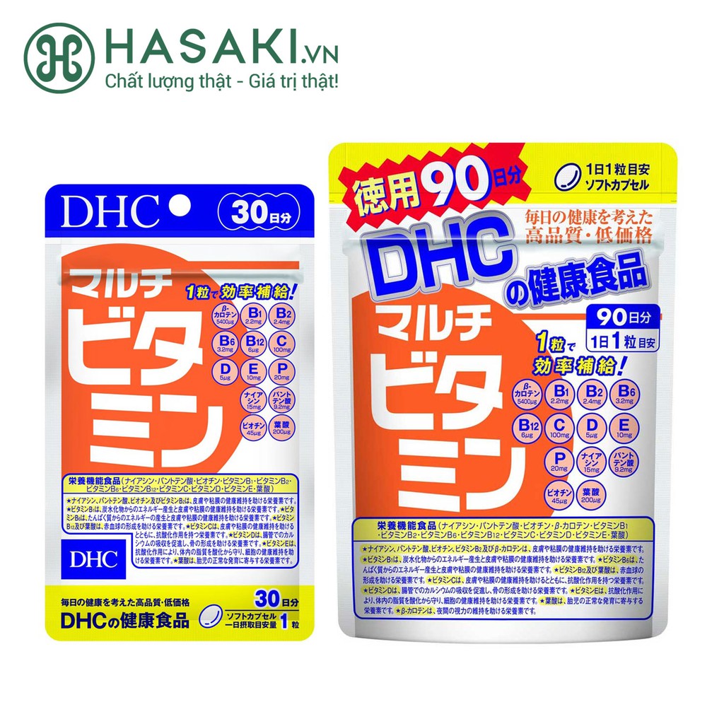 Viên Uống DHC Bổ Sung Vitamin Tổng Hợp Multi Vitamins