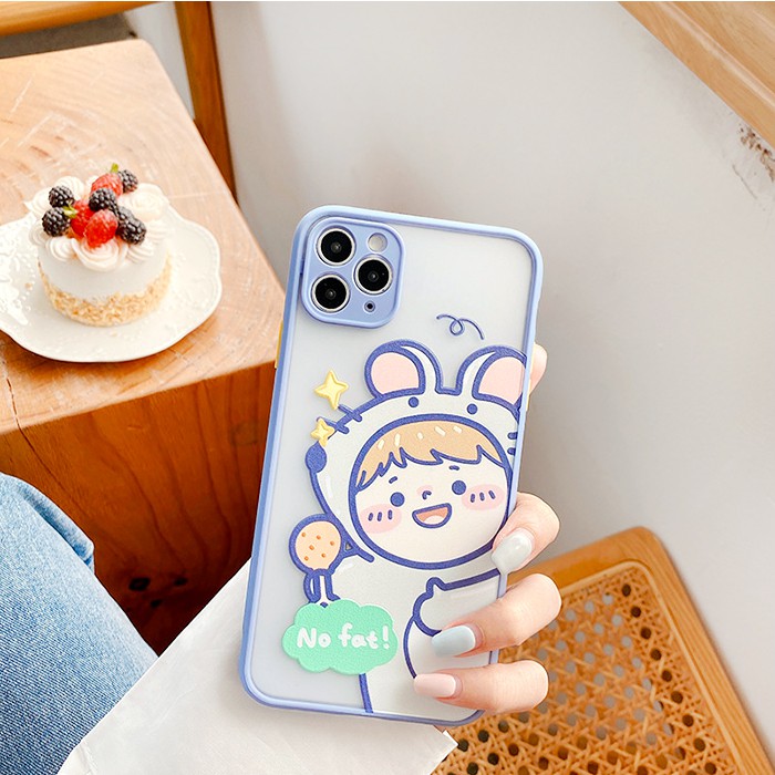 Ốp lưng iphone Etfa Cute nhám viền nổi cong 5/5s/6/6plus/6s/6splus/7/7plus/8/8plus/x/xr/xs/11/12/pro/max/plus/promax | BigBuy360 - bigbuy360.vn