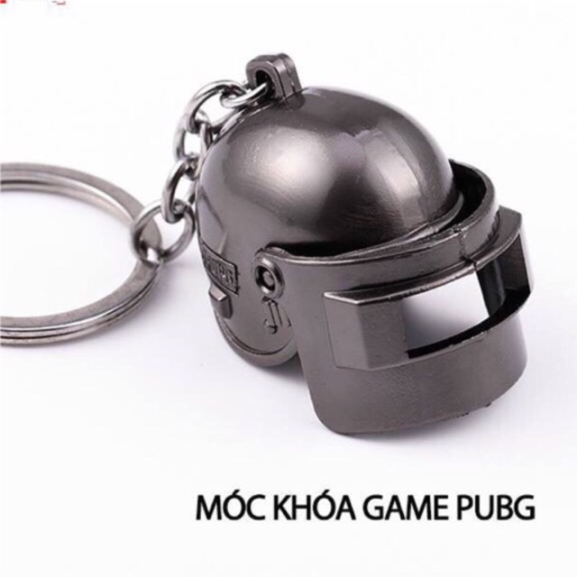 Móc khoá kim loại nón Pubg.